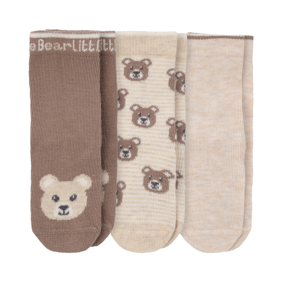 3 Paar Baby Socken mit Bären-Motiven von Topomini