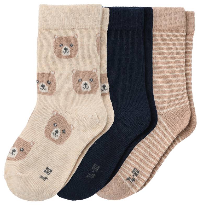 3 Paar Baby Socken mit Bio-Baumwolle von Topomini