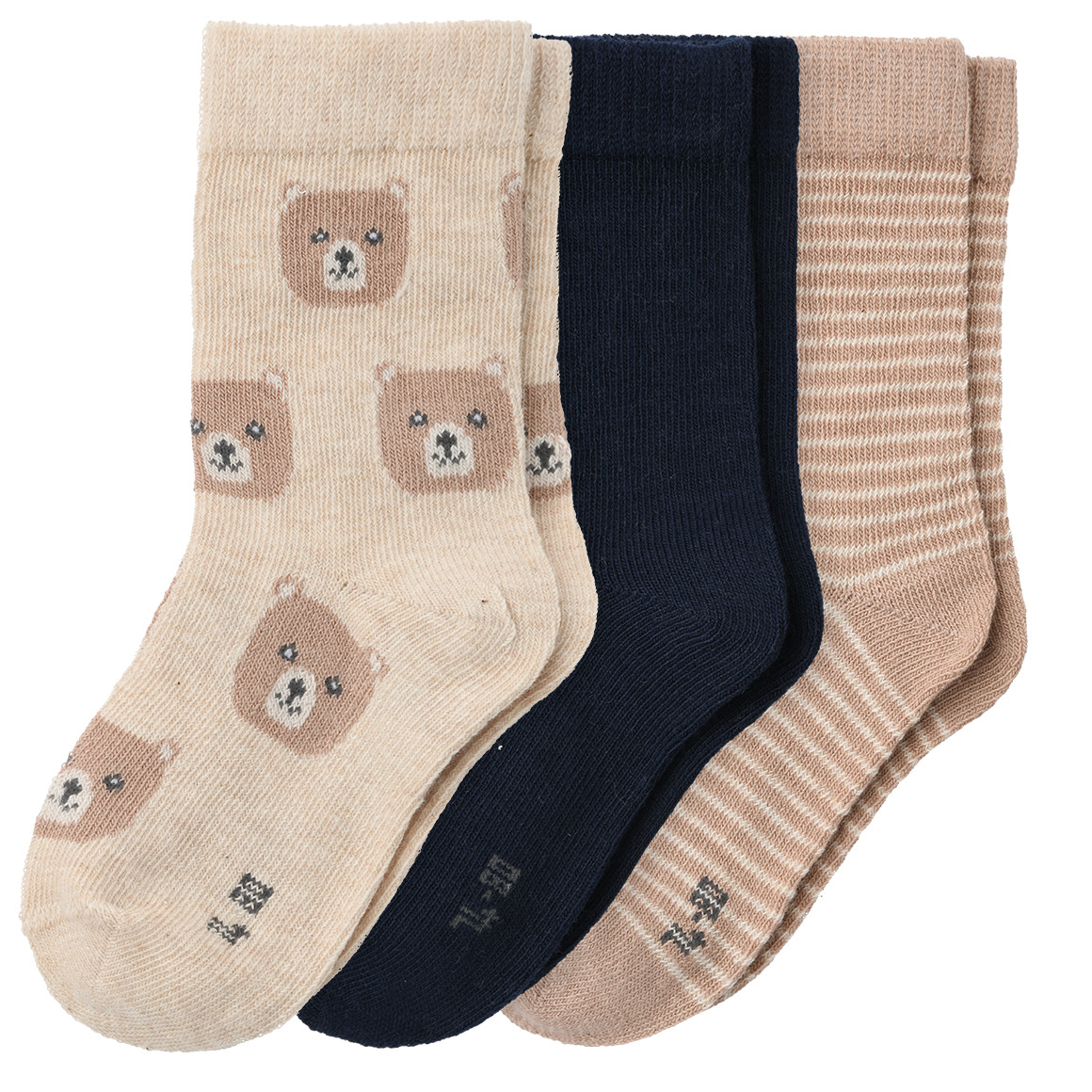 3 Paar Baby Socken mit Bio-Baumwolle von Topomini