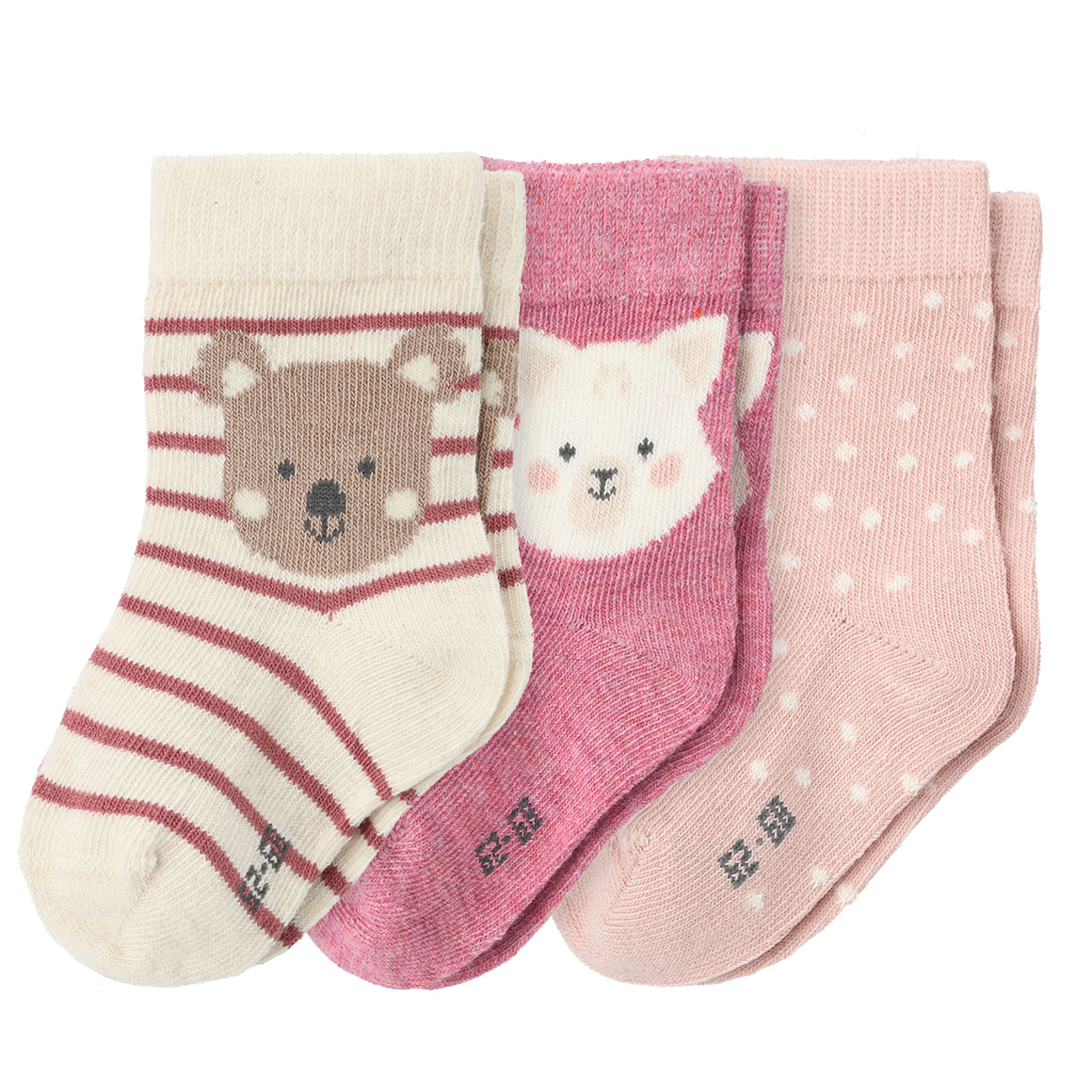 3 Paar Baby Socken mit Bio-Baumwolle 3 Paar Baby Socken mit Bio-Baumwolle von Topomini