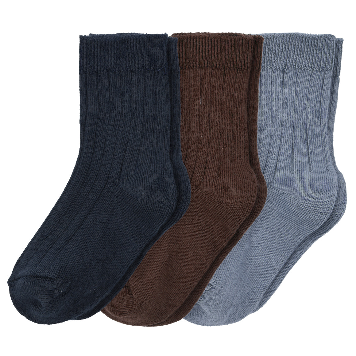 3 Paar Baby Socken mit Rippstruktur von Topomini