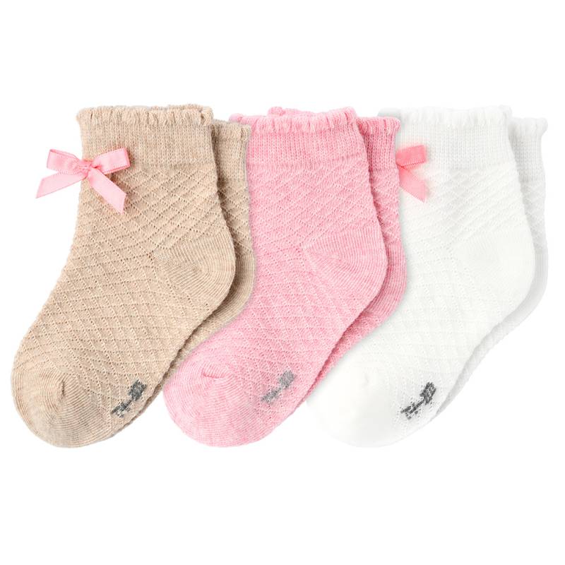 3 Paar Baby Socken mit  Strukturmuster von Topomini