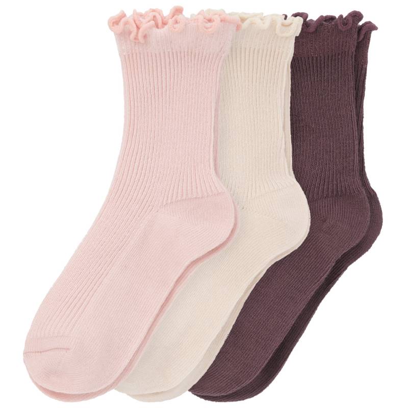 3 Paar Baby Socken mit feiner Rippstruktur 3 Paar Baby Socken mit feiner Rippstruktur von Topomini