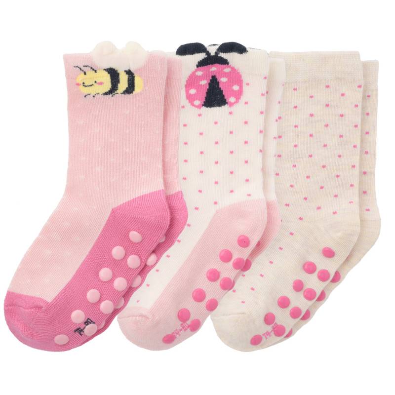 3 Paar Baby Stopper-Socken im Set von Topomini