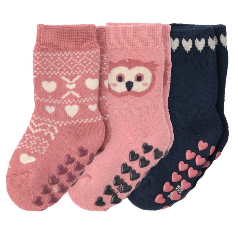 3 Paar Baby Stoppersocken frottiert von Topomini