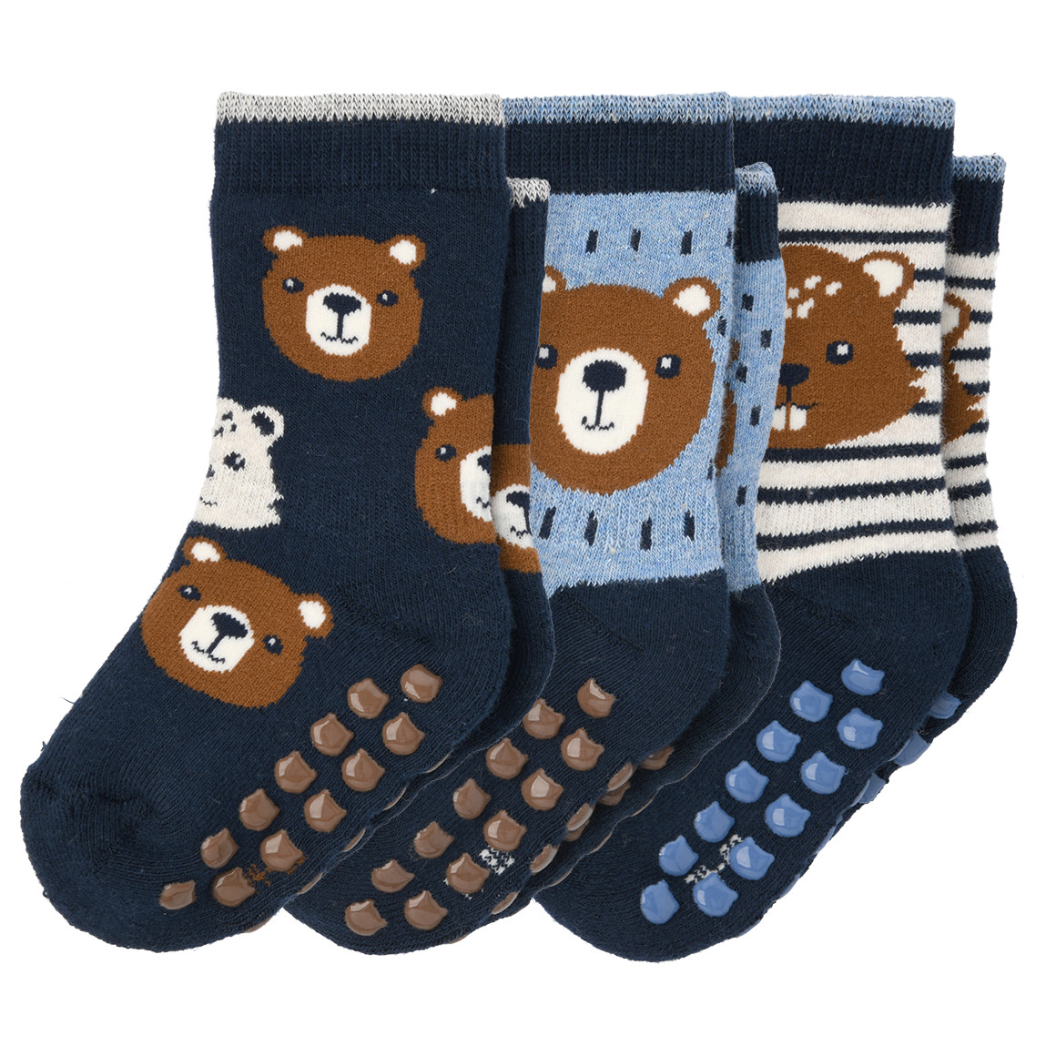 3 Paar Baby Stoppersocken im Set von Topomini