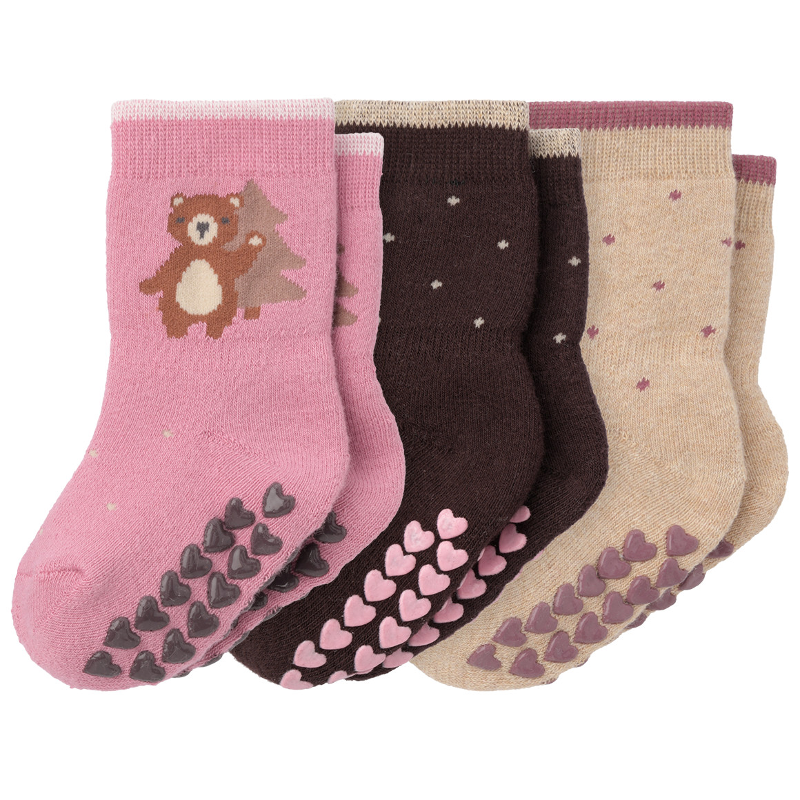 3 Paar Baby Stoppersocken im Set 3 Paar Baby Stoppersocken im Set von Topomini