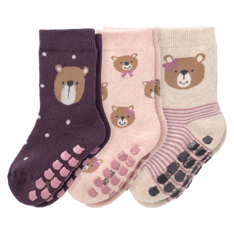 3 Paar Baby Stoppersocken von Topomini