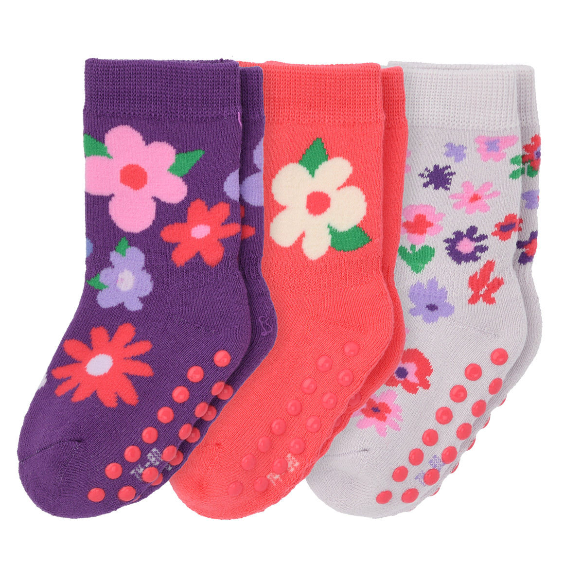 3 Paar Mädchen Stoppersocken im Set 3 Paar Mädchen Stoppersocken im Set von Topomini