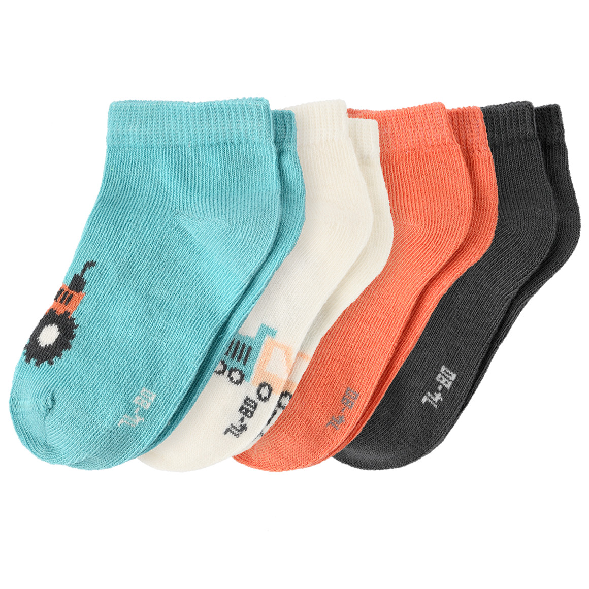 4 Paar Baby Sneaker-Socken im Set von Topomini