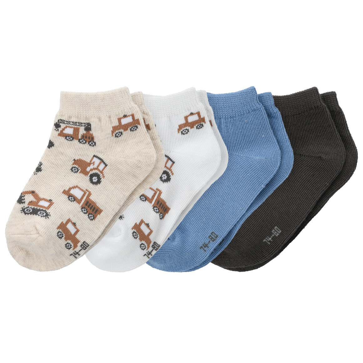 4 Paar Baby Sneaker-Socken im Set von Topomini