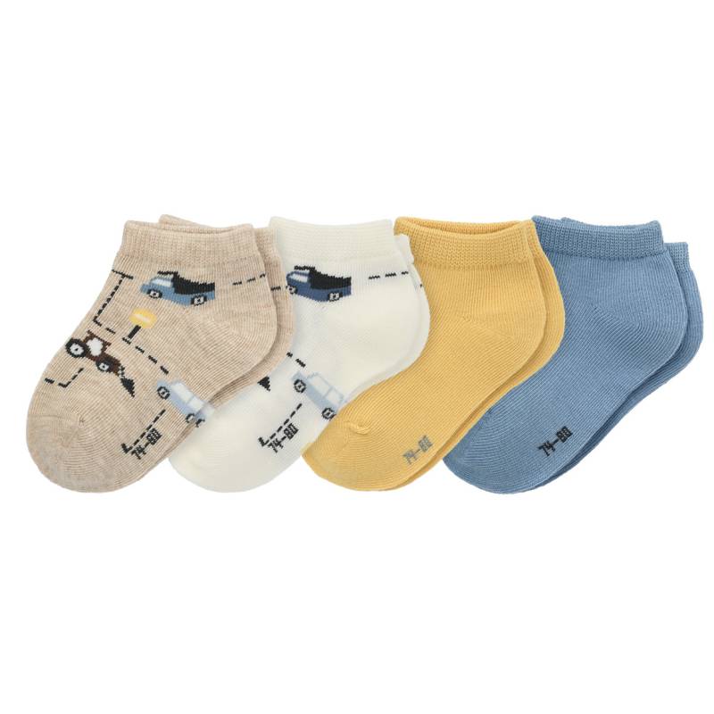 4 Paar Baby Sneaker-Socken im Set von Topomini