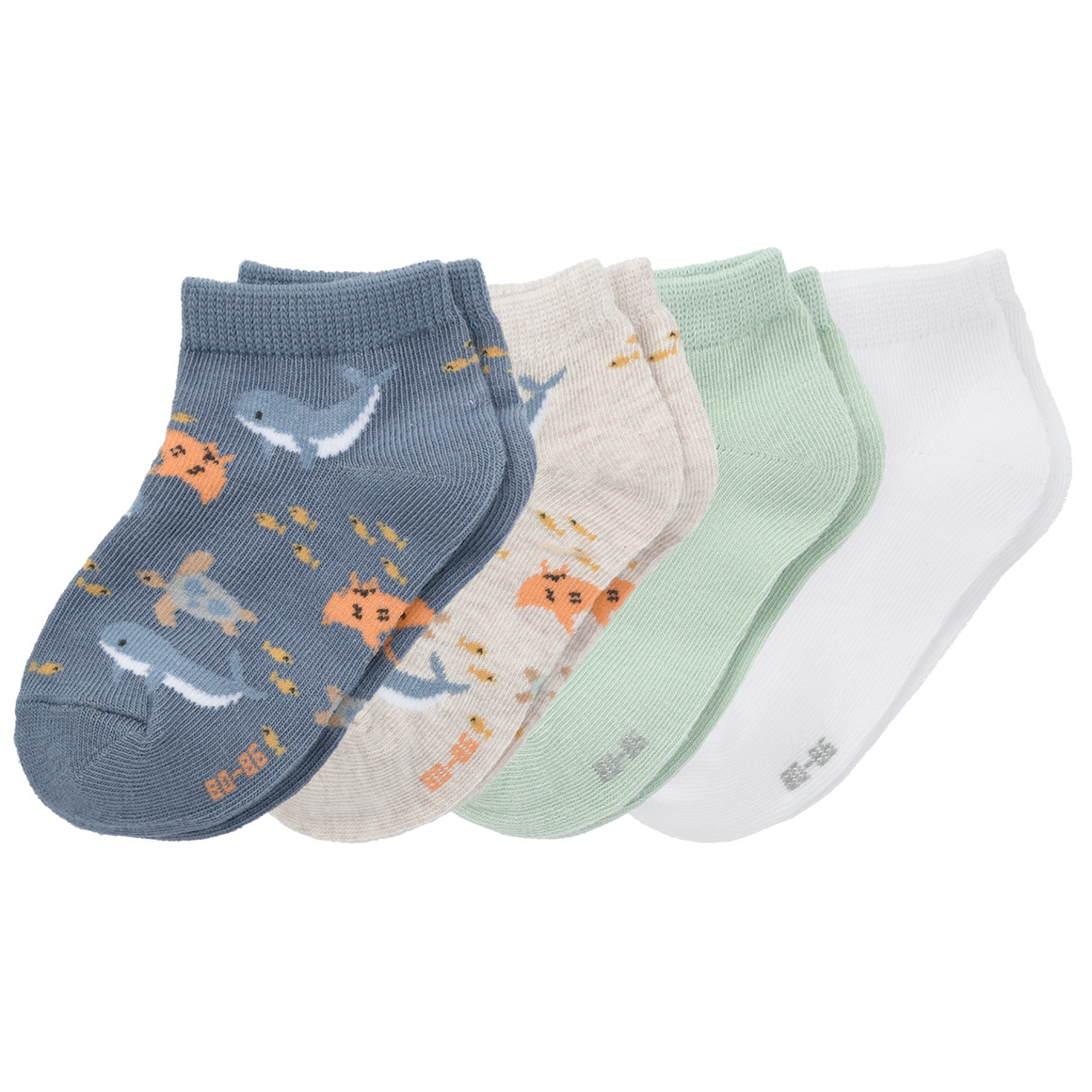 4 Paar Baby Sneaker-Socken im Set von Topomini