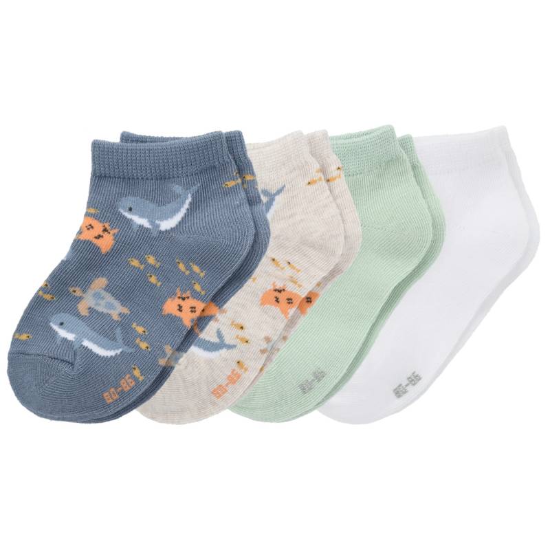 4 Paar Baby Sneaker-Socken im Set 4 Paar Baby Sneaker-Socken im Set von Topomini
