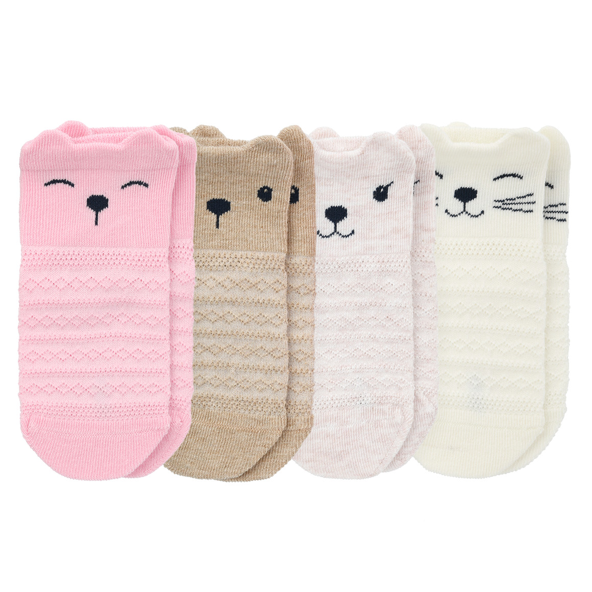 4 Paar Baby Sneaker-Socken im Set von Topomini