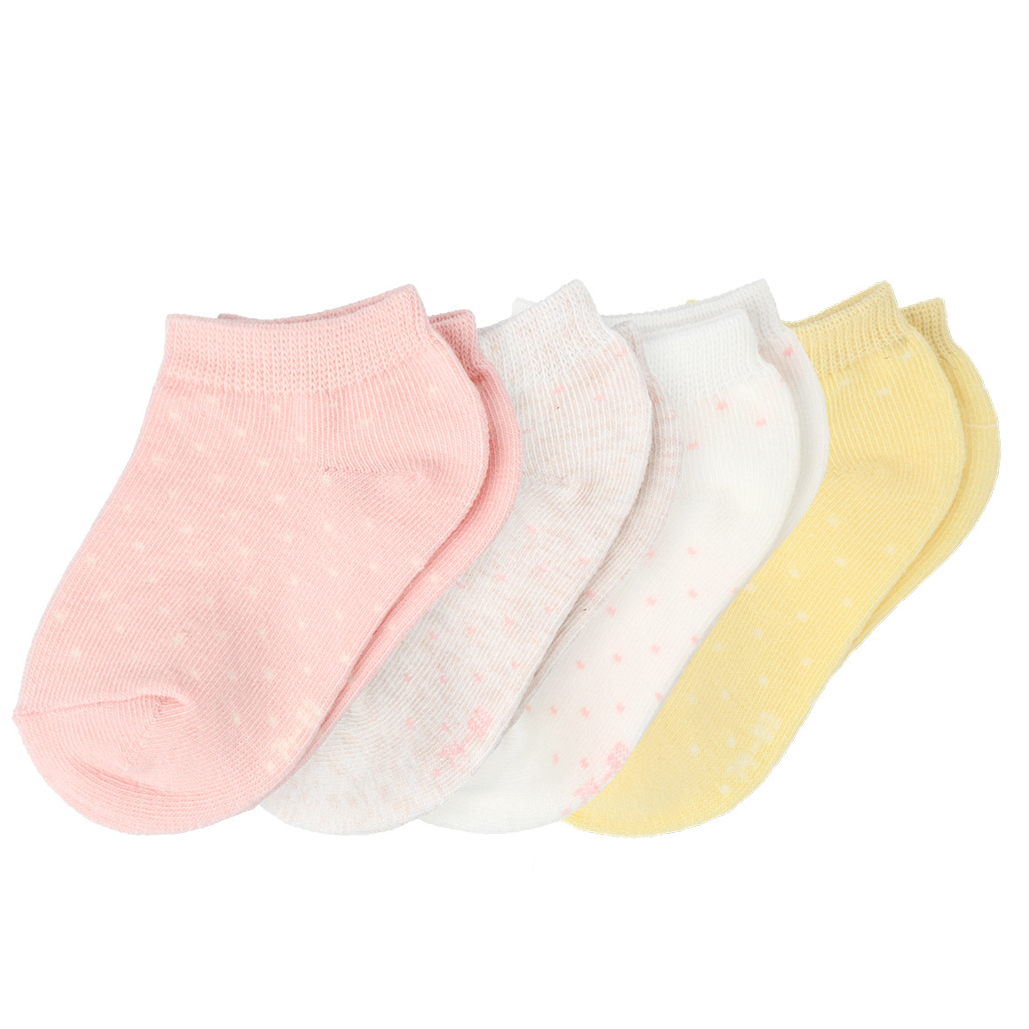 4 Paar Baby Sneaker-Socken mit Punkten von Topomini