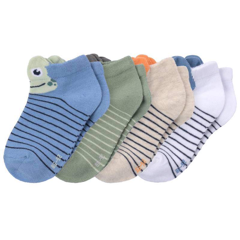 4 Paar Baby Sneaker-Socken mit Tier-Motiven von Topomini