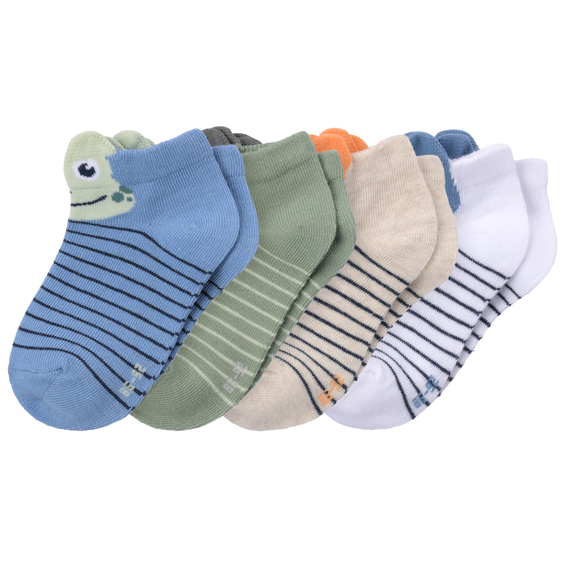 4 Paar Baby Sneaker-Socken mit Tier-Motiven von Topomini