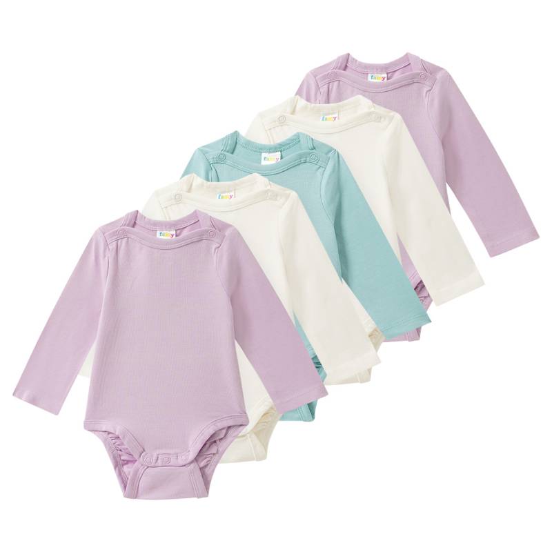 5 Baby Bodys im Farb-Mix 5 Baby Bodys im Farb-Mix von Topomini