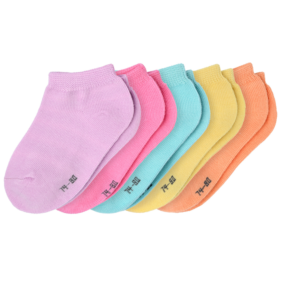 5 Paar Baby Sneaker-Socken in Unifarben von Topomini
