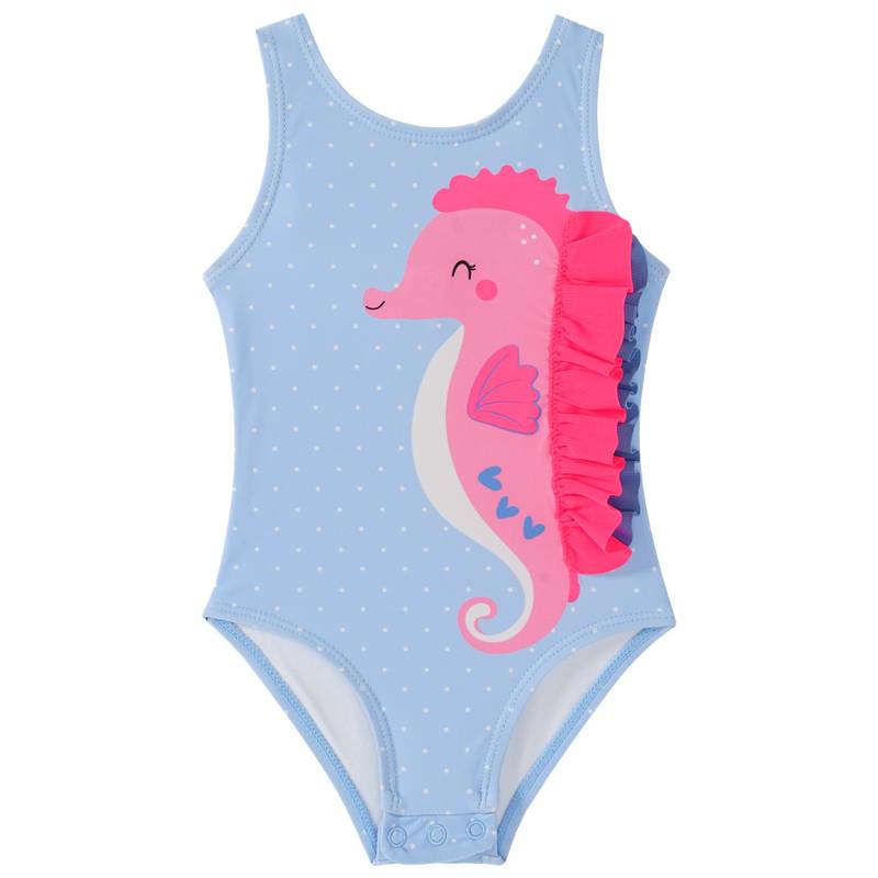 Baby Badeanzug mit Seepferdchen-Print von Topomini