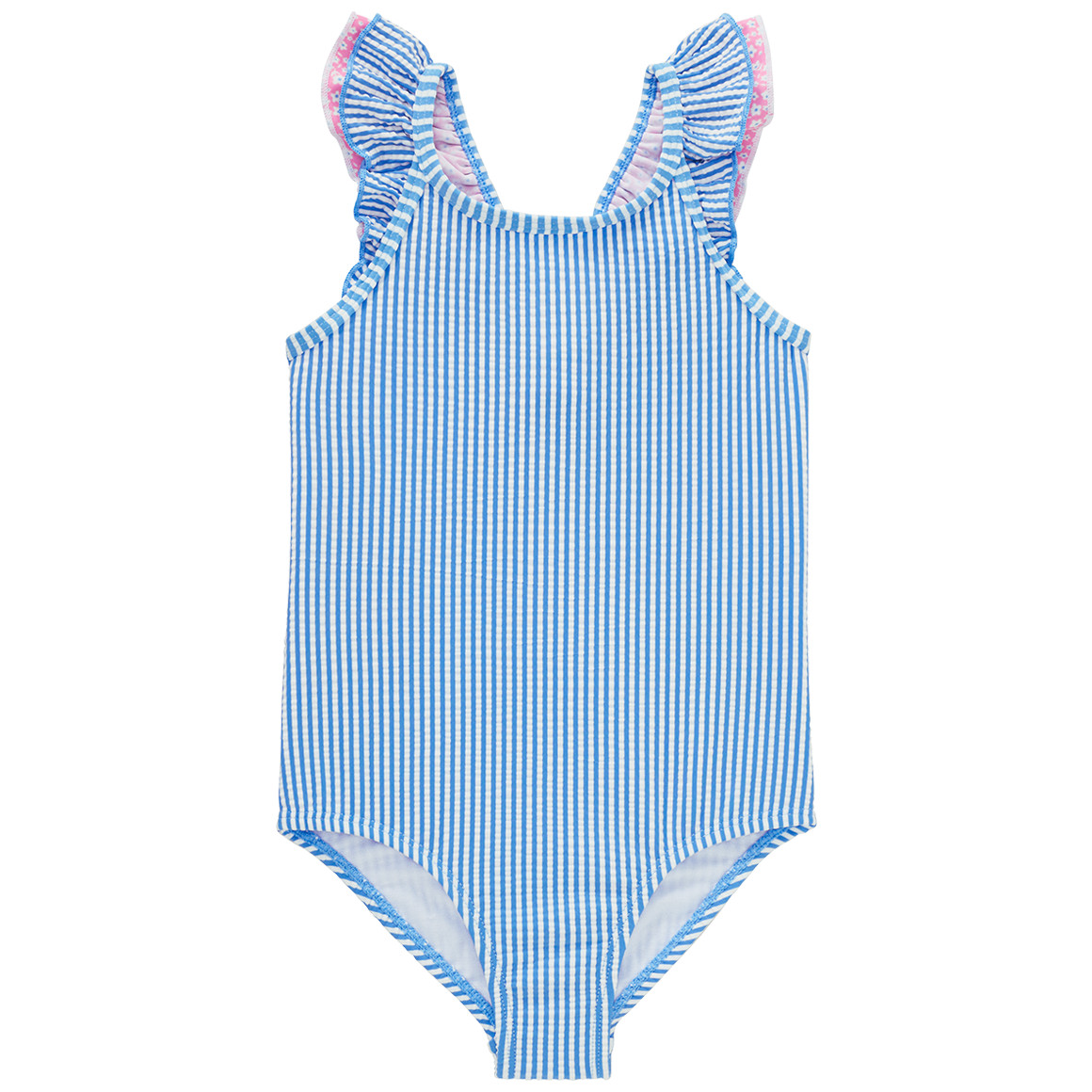 Baby Badeanzug mit Seersucker-Struktur Baby Badeanzug mit Seersucker-Struktur von Topomini