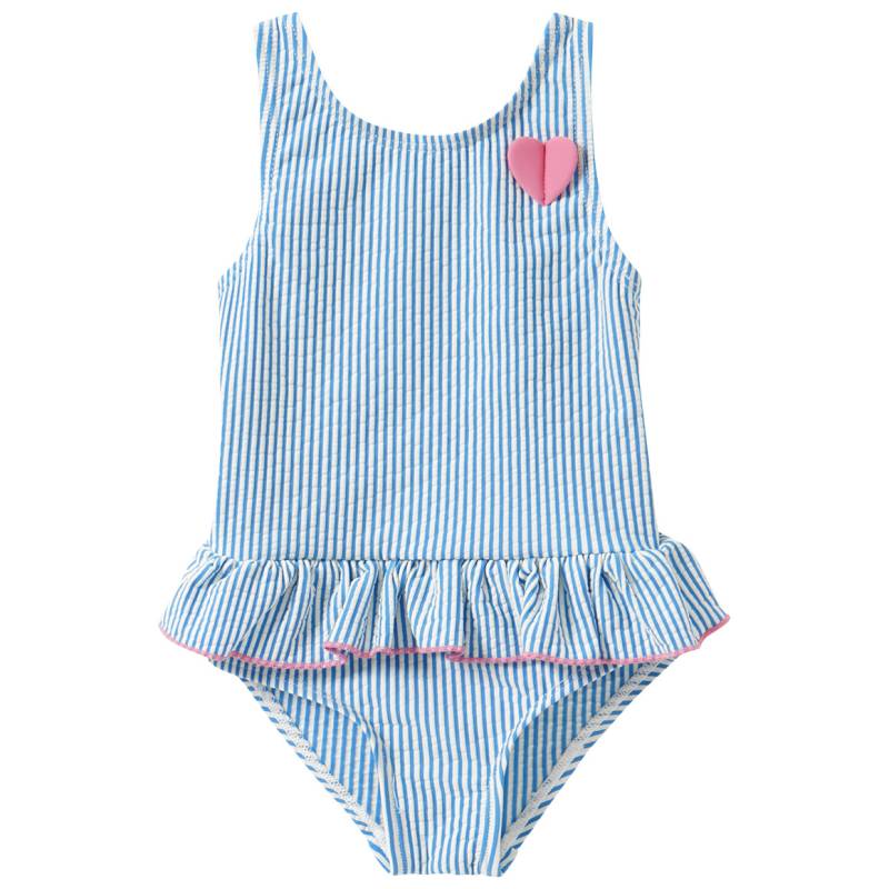 Baby Badeanzug mit Seersucker-Struktur von Topomini