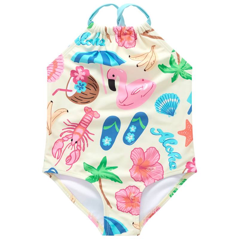 Baby Badeanzug mit sommerlichen Motiven von Topomini