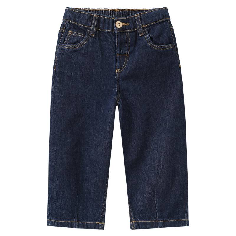 Baby Barrel-Jeans aus Raw Denim von Topomini