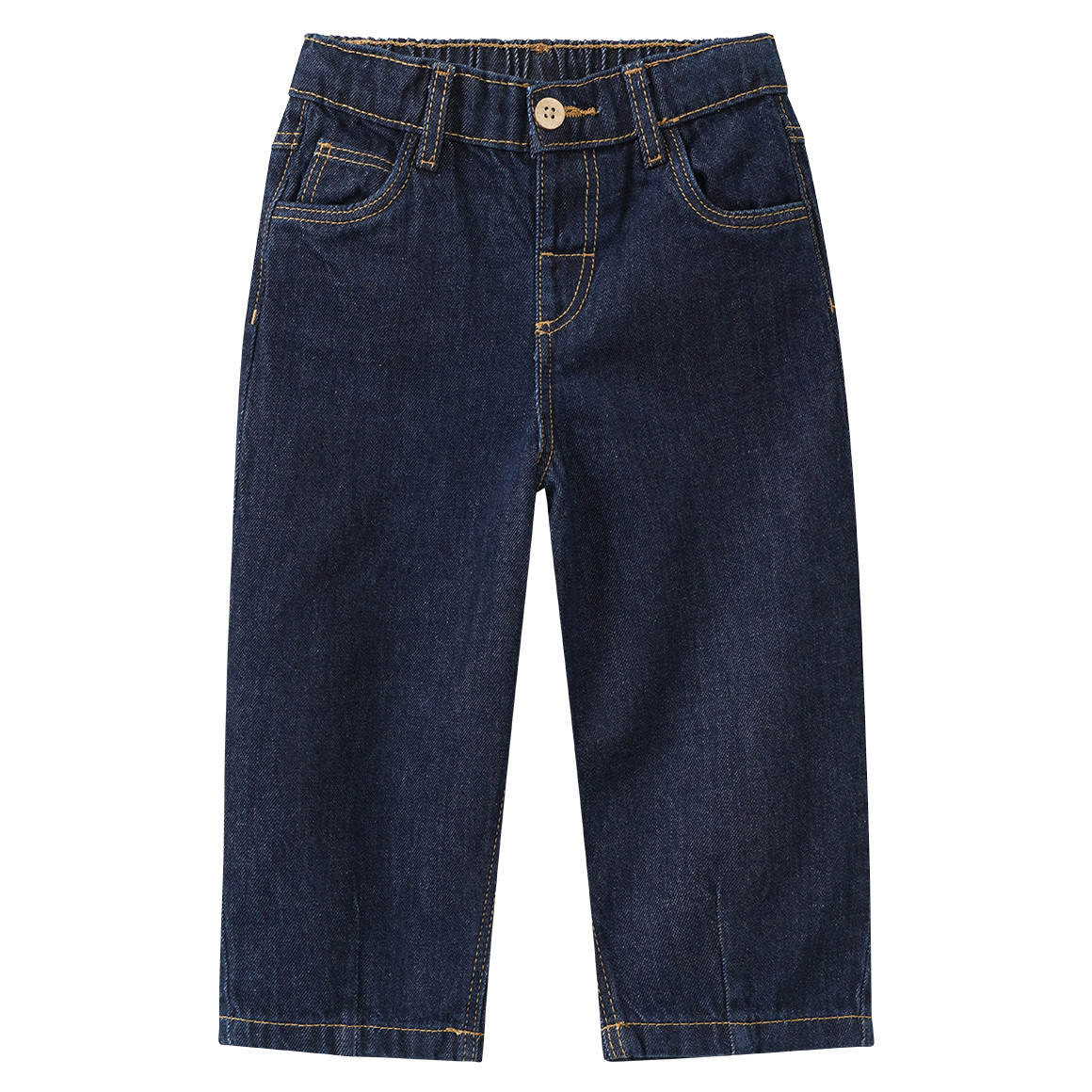 Baby Barrel-Jeans aus Raw Denim von Topomini