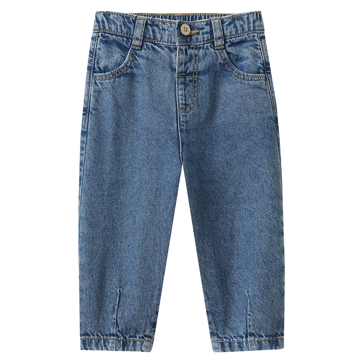Baby Barrel-Jeans mit Used-Waschung von Topomini