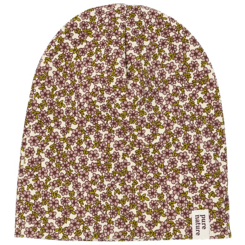 Baby Beanie mit Blümchen-Muster von Topomini