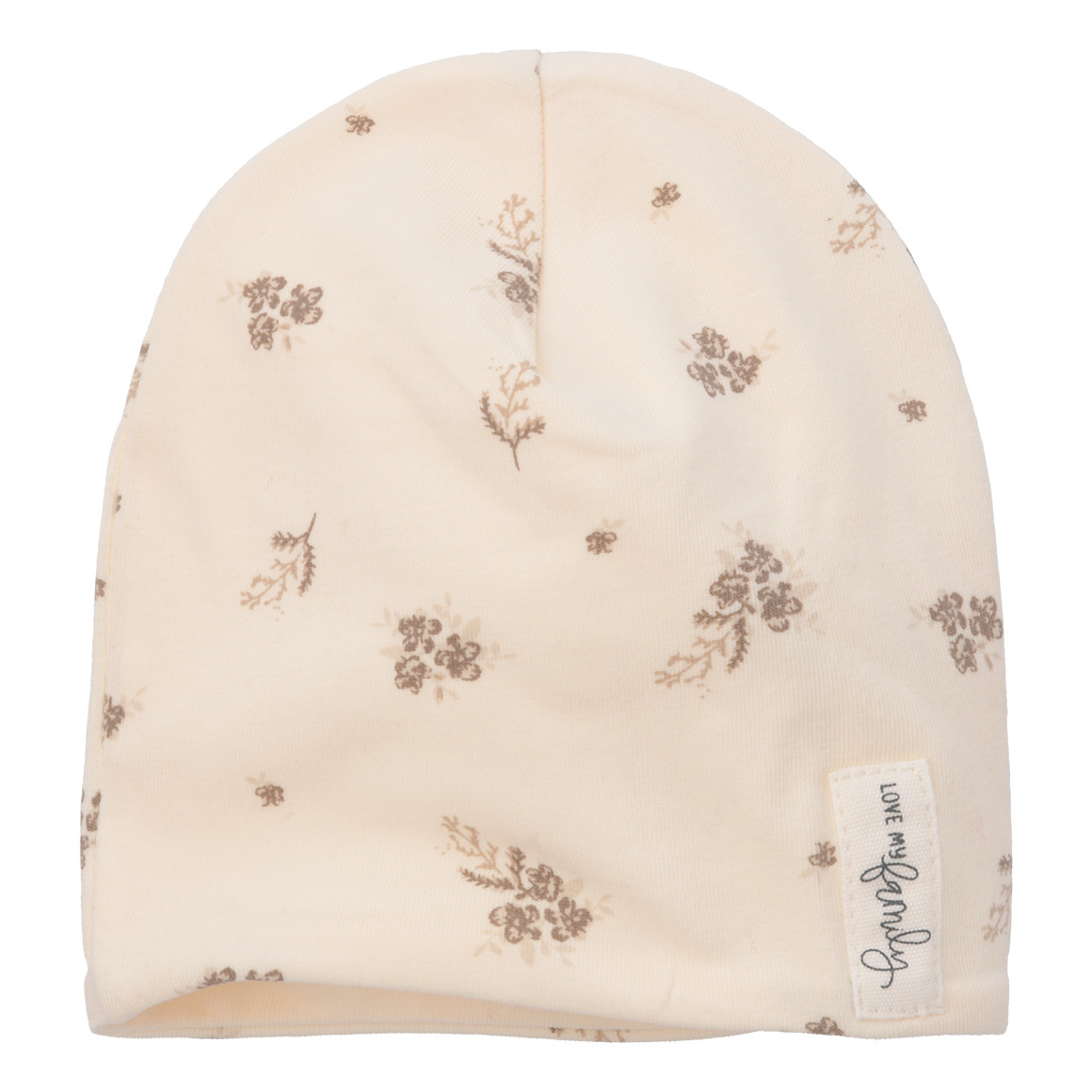 Baby Beanie mit floralem Muster Baby Beanie mit floralem Muster von Topomini