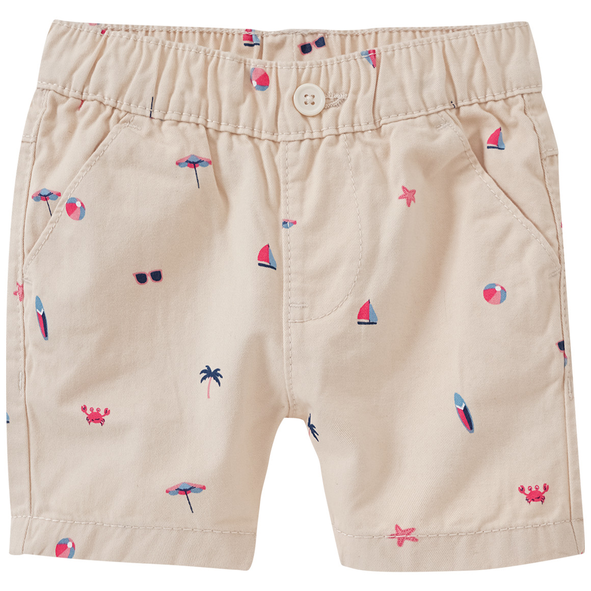 Baby Bermuda-Shorts mit Strand-Motiven Baby Bermuda-Shorts mit Strand-Motiven von Topomini
