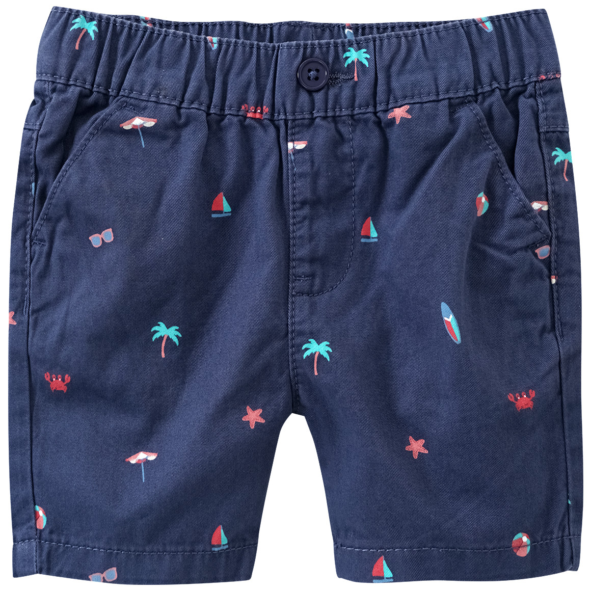 Baby Bermuda-Shorts mit Strand-Motiven Baby Bermuda-Shorts mit Strand-Motiven von Topomini