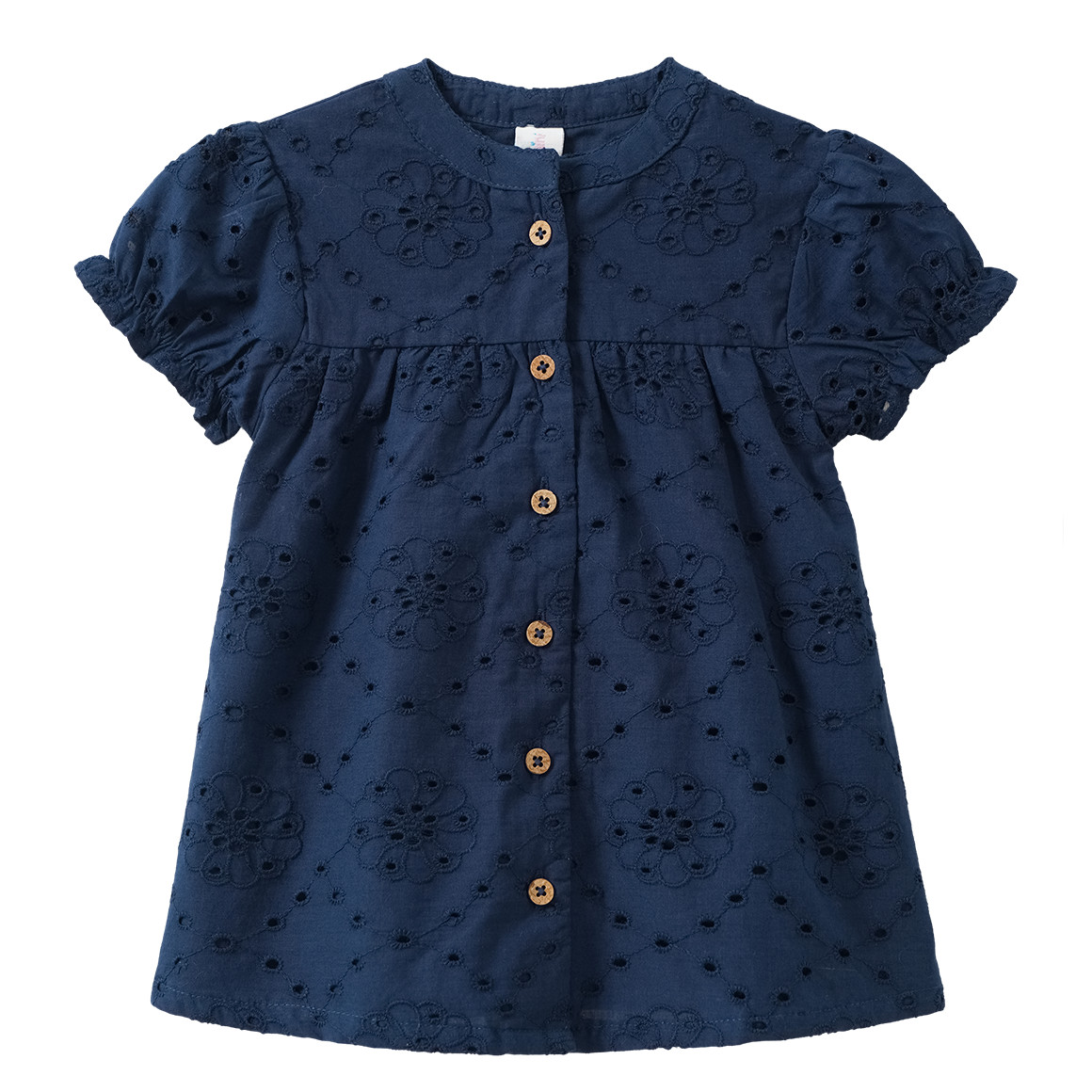 Baby Bluse mit Lochstickerei von Topomini