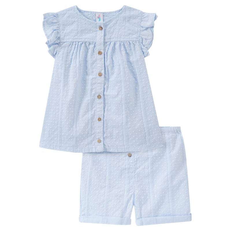 Baby Bluse und Shorts mit Punkte-Struktur von Topomini