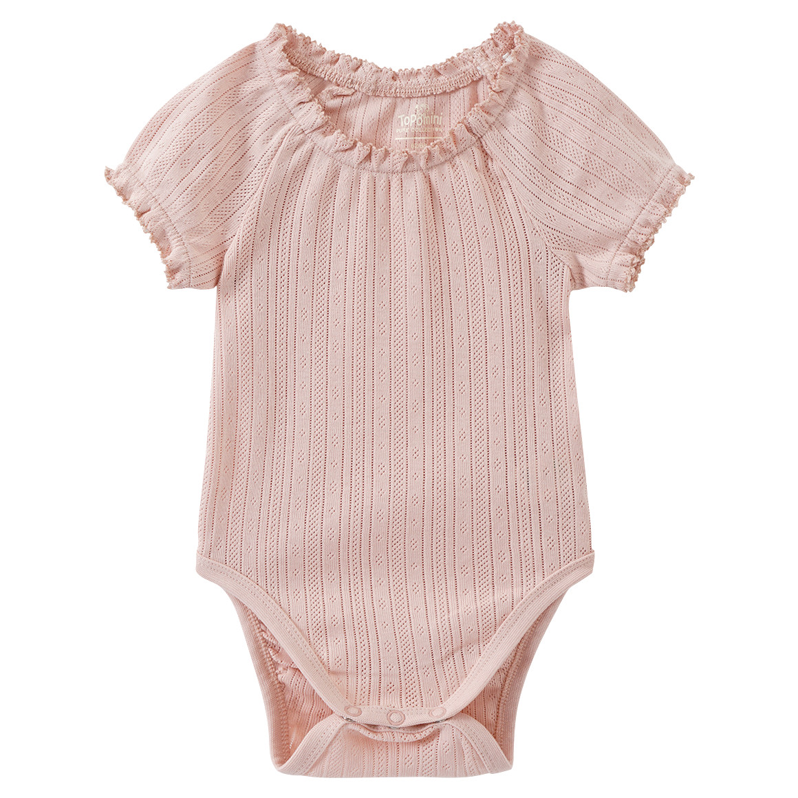 Baby Body mit Ajour-Muster von Topomini