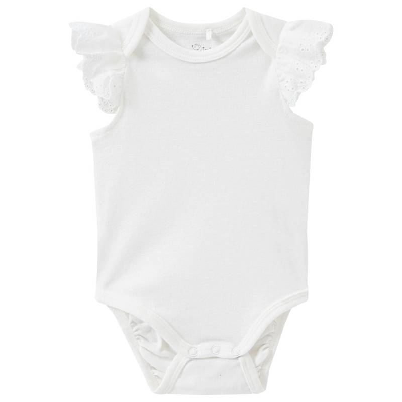 Baby Body mit Häkelspitze von Topomini