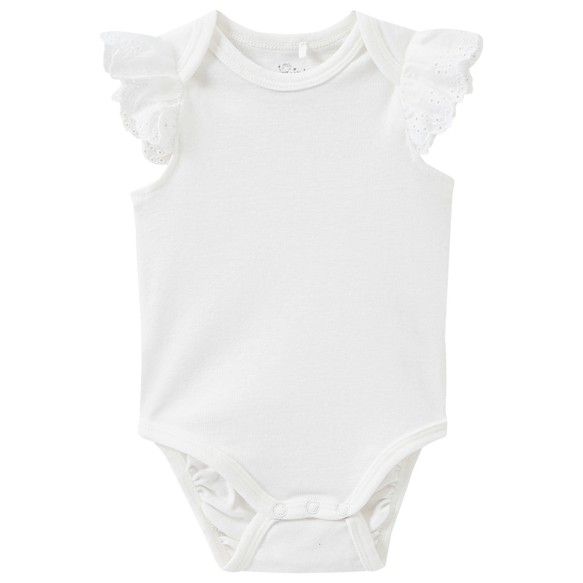 Baby Body mit Häkelspitze von Topomini