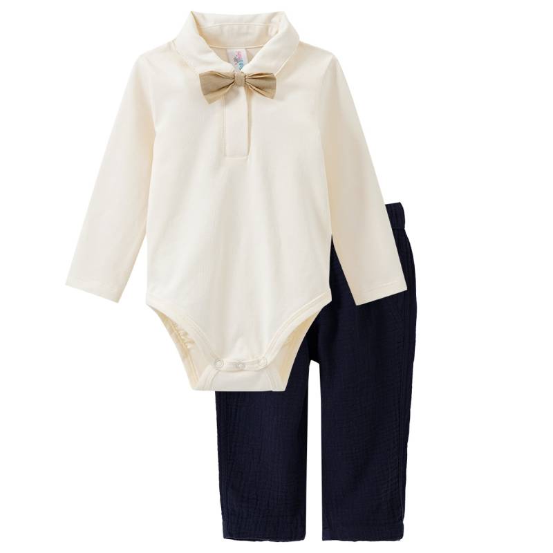 Baby Body mit Musselinhose im Set von Topomini