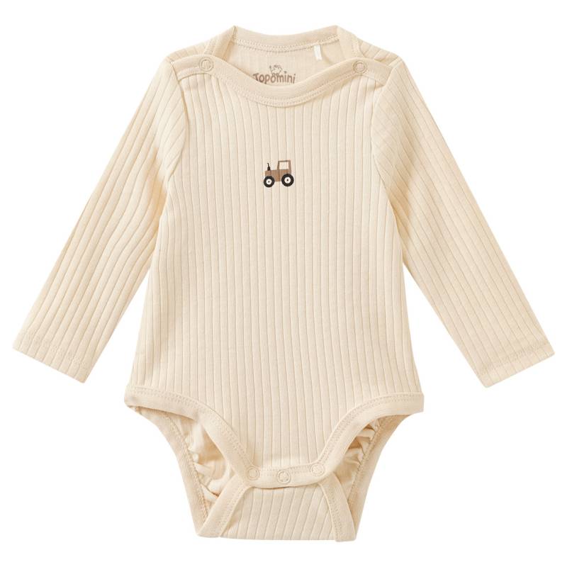 Baby Body mit Ripp-Struktur Baby Body mit Ripp-Struktur von Topomini