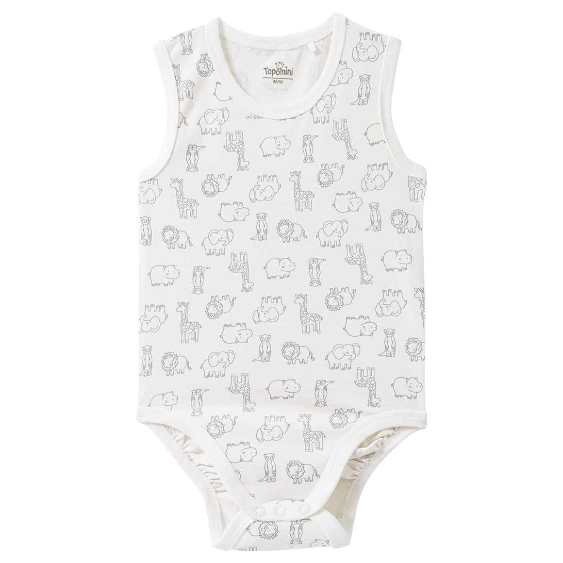 Baby Body mit Safari-Print von Topomini