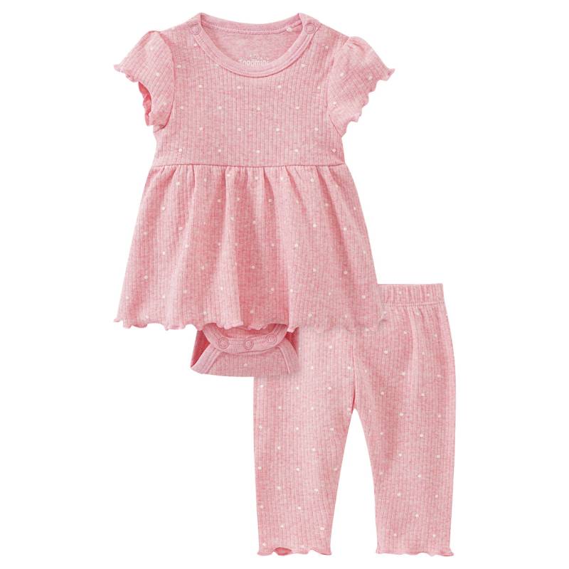 Baby Bodykleid und Leggings mit Punkten von Topomini