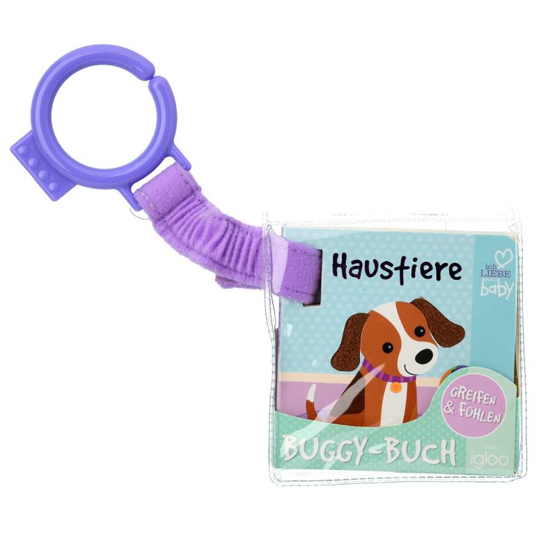 Baby Buggy-Buch Haustiere mit Anhänger von Topomini