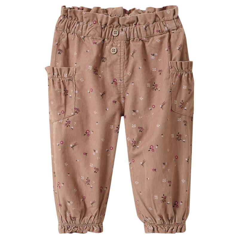 Baby Cordhose mit Blümchen-Print von Topomini