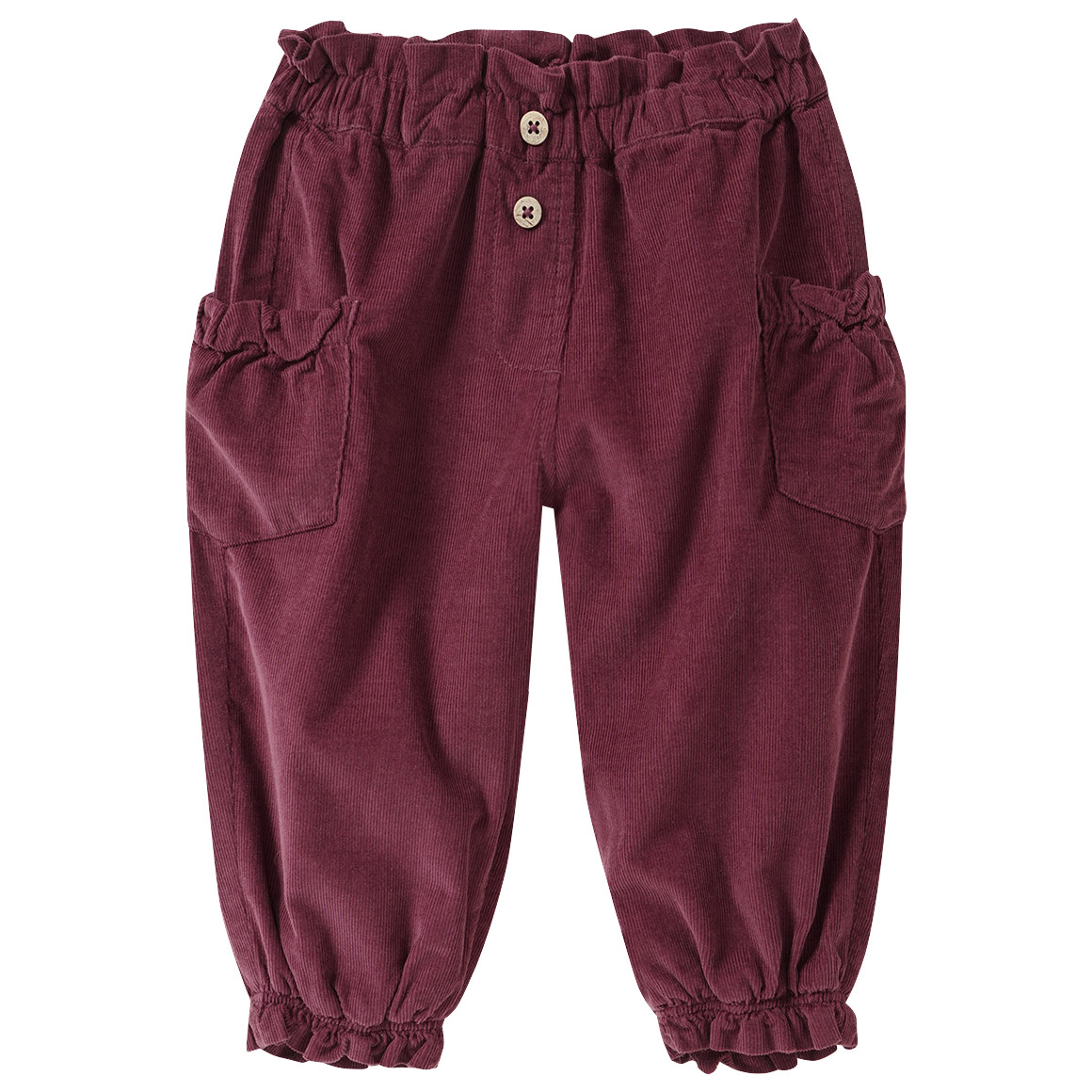 Baby Cordhose mit Blümchen-Print von Topomini