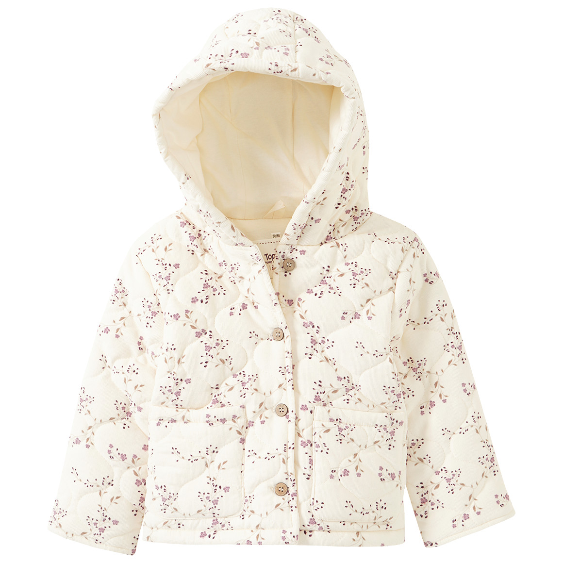 Baby Cordjacke mit Blümchen von Topomini