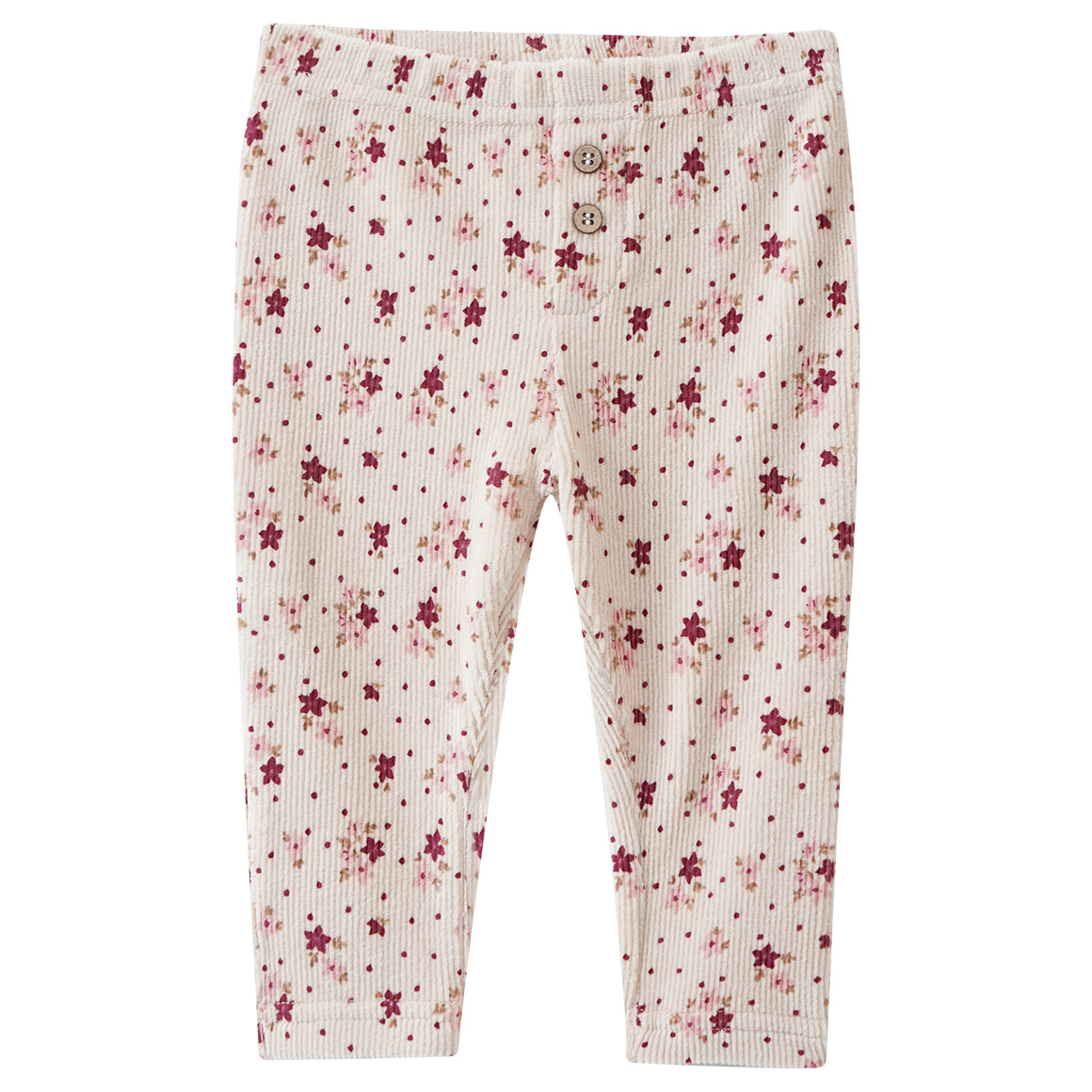 Baby Cordleggings mit Blümchen Baby Cordleggings mit Blümchen von Topomini