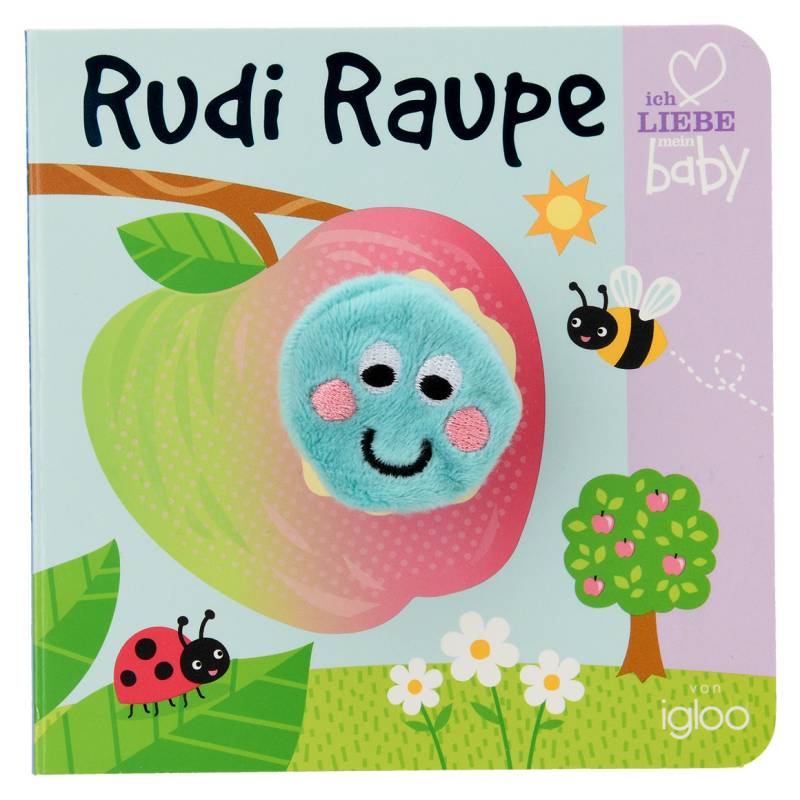 Baby Fingerpuppenbuch Rudi Raupe von Topomini